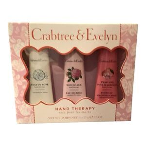 Crabtree & Evelyn Hand Therapy Evelyn Rose, Rose water, Pear And Pink Magnolia